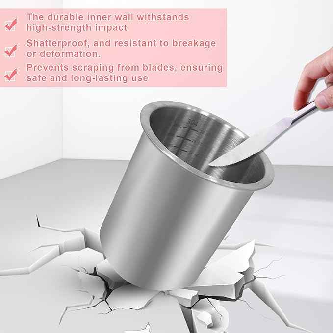 Stainless Steels Fit for Ninja Creami Containers- 1 Pack, 16oz Cups, Compatible with Ninja NC301, NC300, NC299AMZ, Fit for Ninja Creami Stainless Steel Pint, Silicone Lids, NC301 Creami Containers
