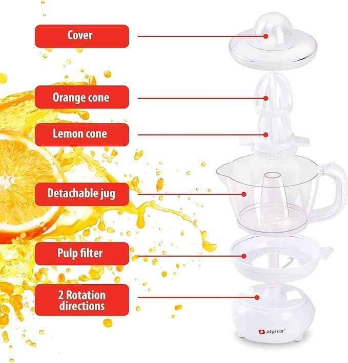 Alpina Electric Citrus Juicer, 700ml, 25W