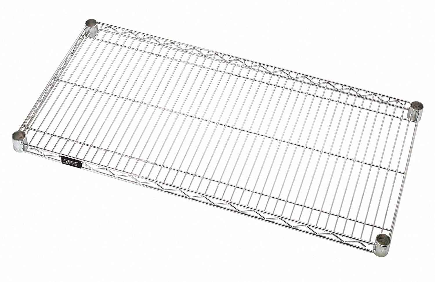 Aviditi Chrome Metal Wire Shelf, 72 x 24 Inches, (650 LBS Loading Capacity) for Wire Shelving Rack Units (2 Shelves)