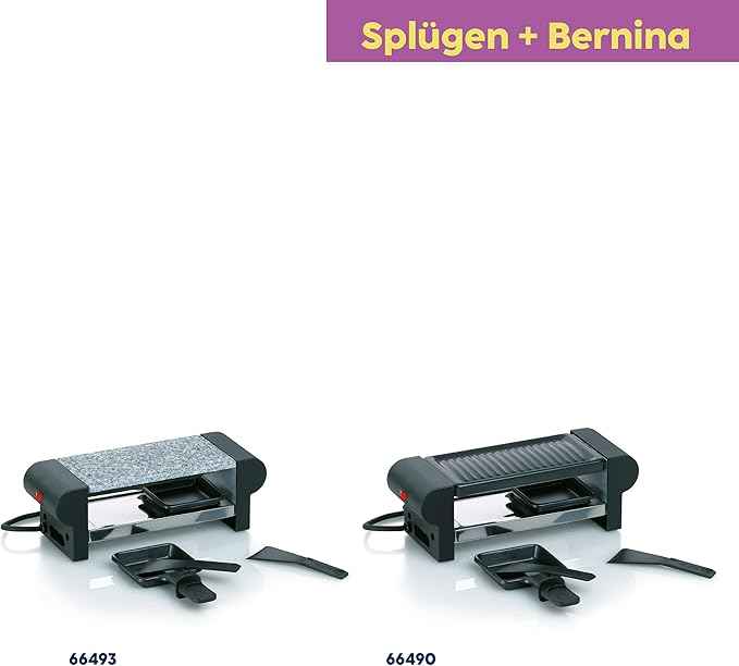 kela 66493 ‘Splügen’ Raclette Table with Black Granite for 2 People