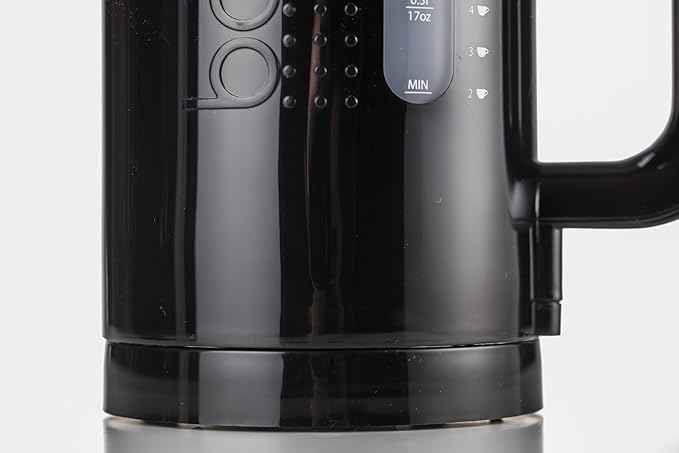 Bodum 11452-01Euro Bouilloire Électrique 1.0 L Noir