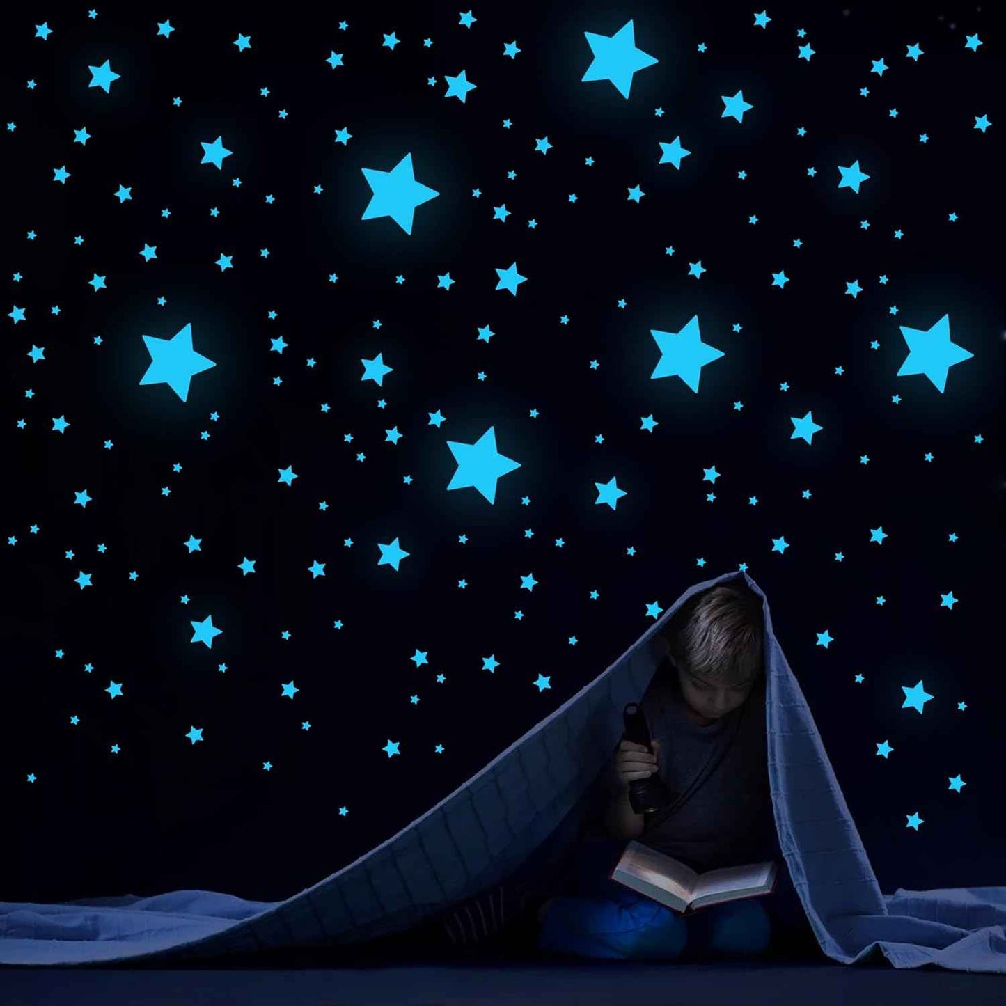 421Pcs Glow in The Dark Stars Ceiling Stars Glow in Dark Space Planet Universe Galaxy Wall Decals Glow in The Dark Wall Stickers for Boys Girls Kid Bedroom Living Room Decor Christmas Gift