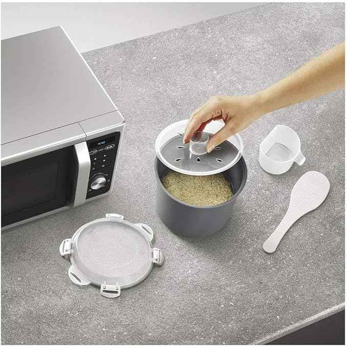 Metaltex Cooker Rice and Cereal, Plastic, Black, Multicolor