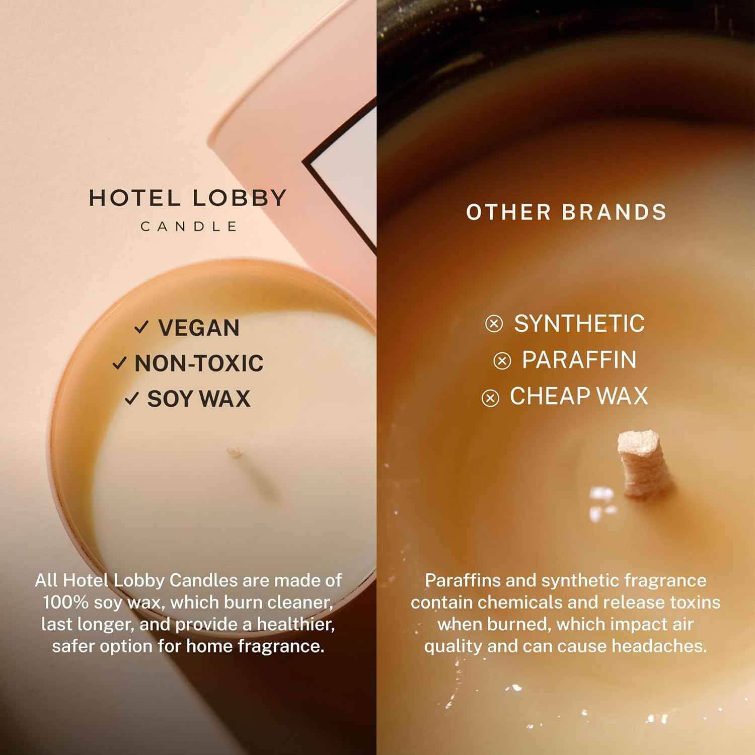 Hotel Lobby Aspen Candle – Luxury Hand-Poured 9.75oz Soy Wax with Cedarwood, Leather, Golden Embers, Smoke, and Pine – Infused with Essential Oils, 65-Hour Burn Time, Reusable Vessel, Clean Burn