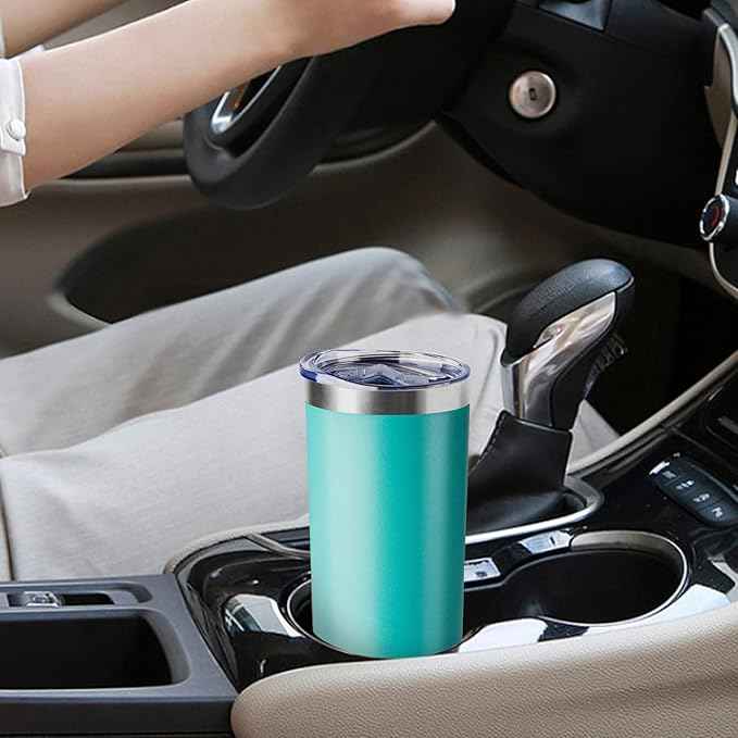 20 oz Skinny Tumbler with Lid and Straw,Stainless Steel Vacuum Insulated Tumbler Cup Double Wall Leak-proof Coffee Mug,Travel Thermal Water Tumbler for Home,Office,Outdoor(Teal,1)