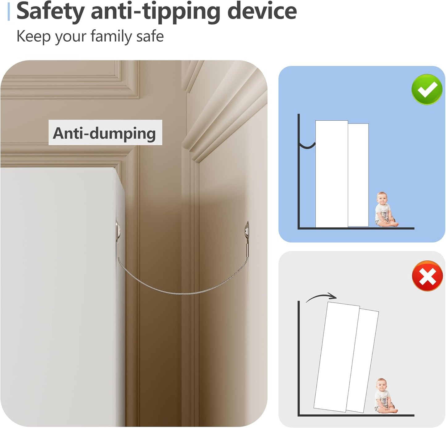 White Metal Storage Cabinet, 48" Steel Cabinets for Home Office, Kitchen Pantry Storage Cabinet with Doors and 3 Adjustable Shelves, for Office, Home, Garage, School