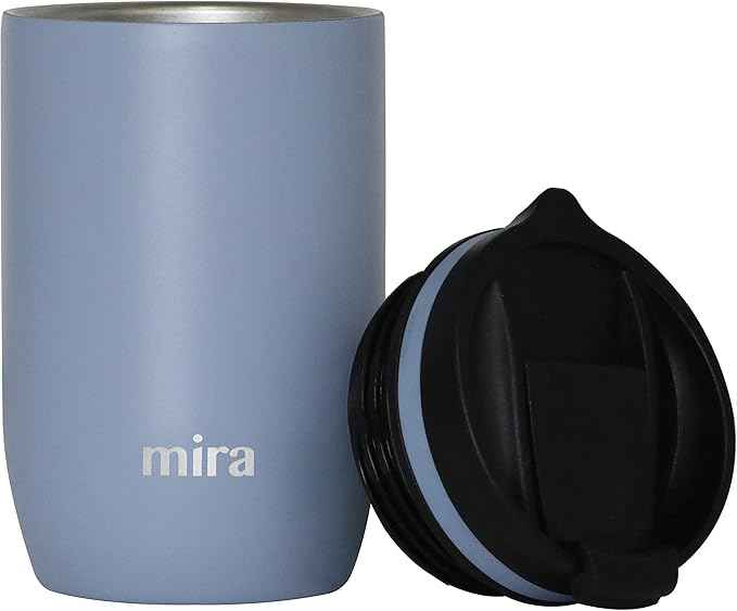 MIRA 12 oz Travel Coffee Mug - Insulated Stainless Steel Tumbler with Screw Lid - Olympic