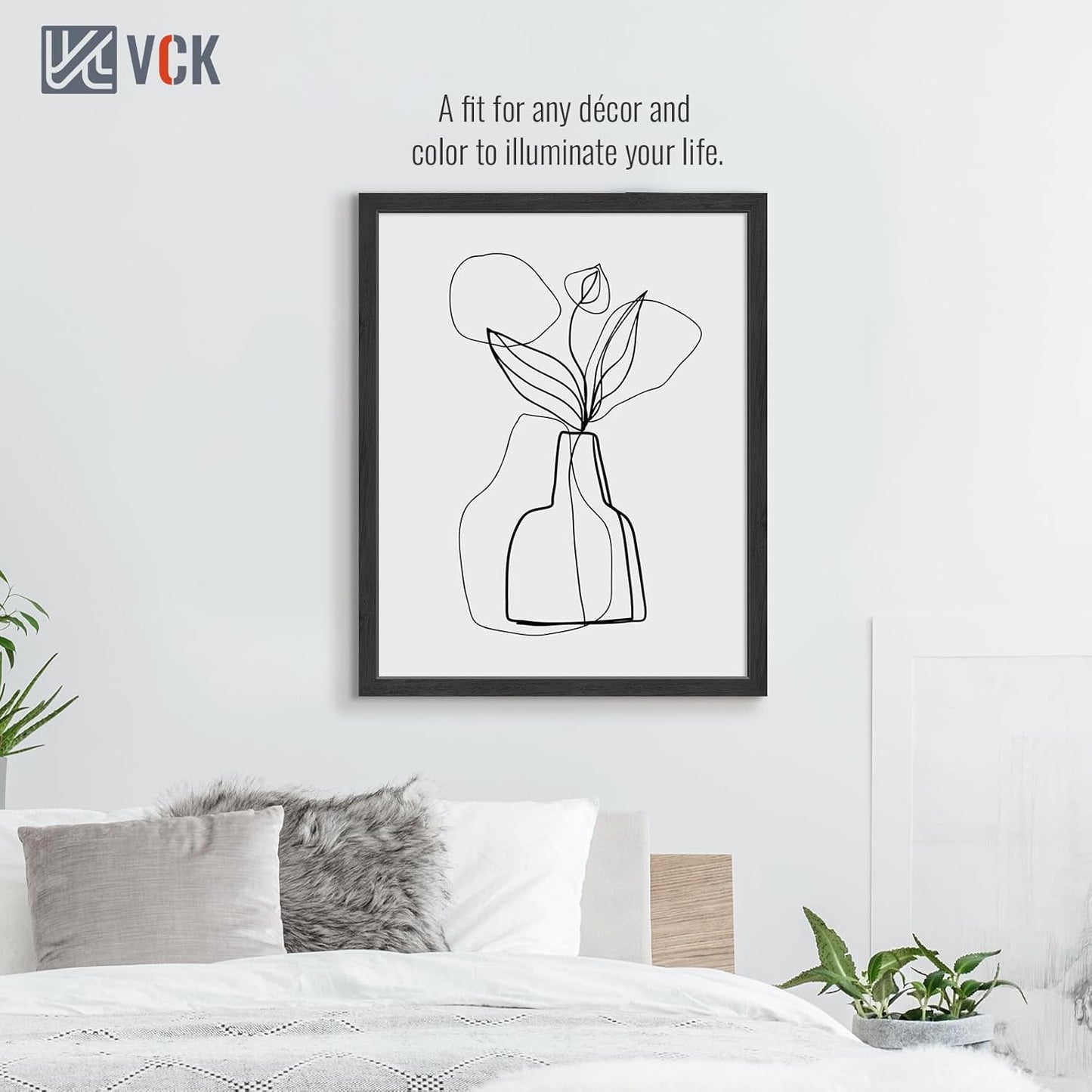 VCK 24x30 Poster Frame Solid Wood Black 3 Pack Picture Frames 24 x 30 Inches with Wall Mounting Hanging