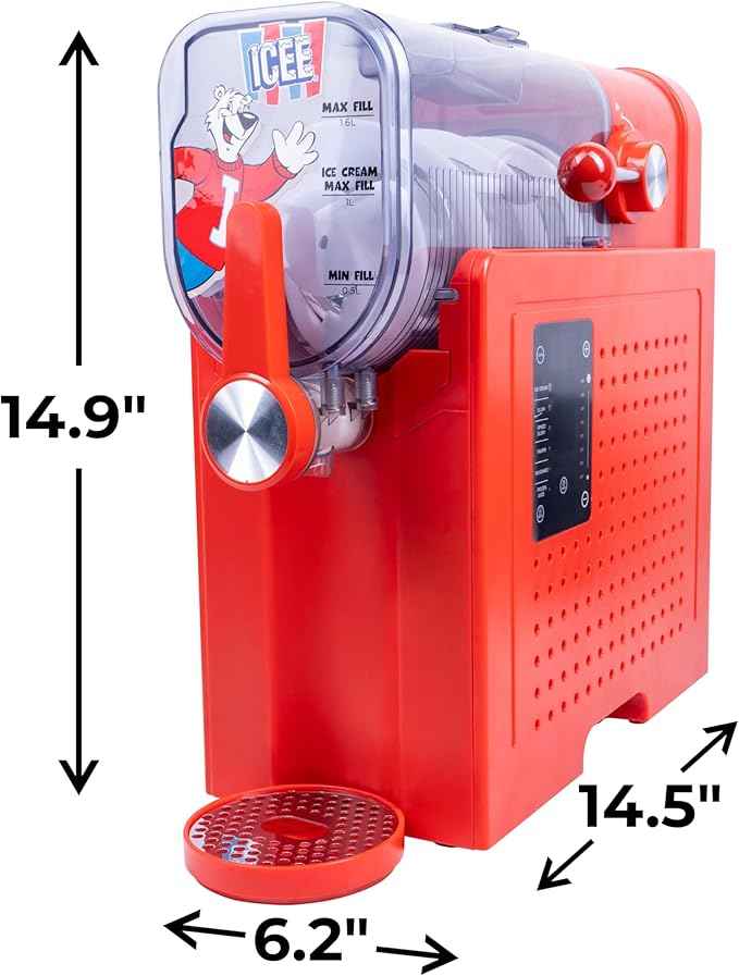 ICEE Pro Slushie Machine – No Ice Needed Frozen Drink, Frappe, Milkshake & Ice Cream Maker | Home Slushy Machine, Countertop Frozen Drink Machine. Officially Licensed ICEE Merchandise.