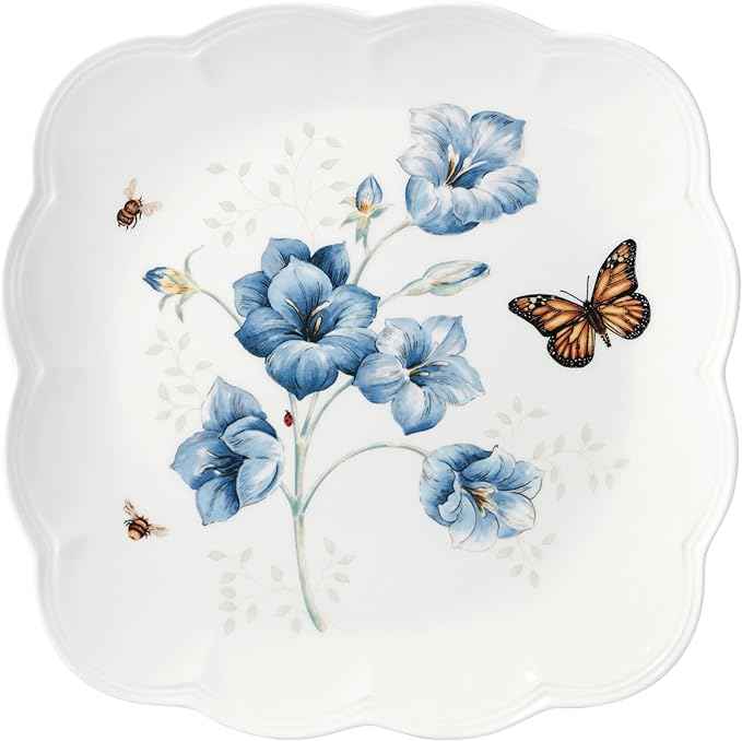 Lenox 894309 Butterfly Meadow Square 4-Piece Dinner Plates