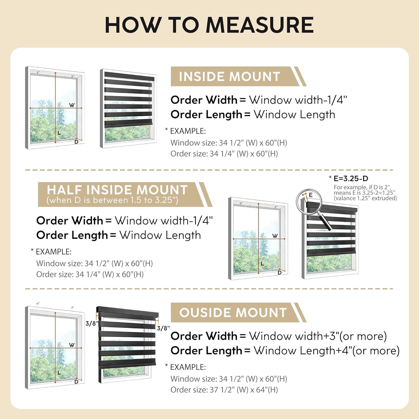 Custom Cordless Zebra Blinds for Windows – Fabric Roller Shades,Sheer Dual Layer Light Filtering Shades for Day and Night Privacy, Free-Stop for Home, Office,Easy to Install
