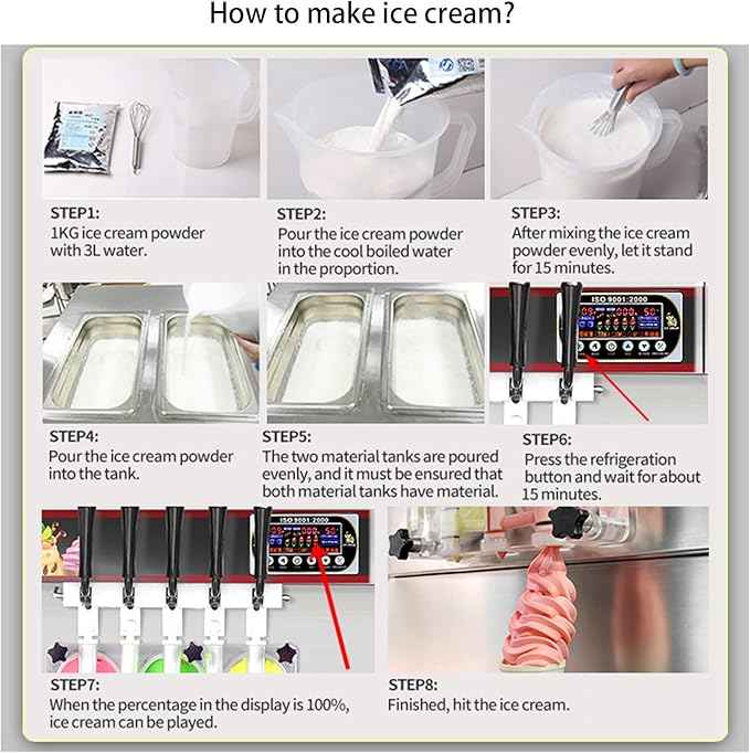Kolice ETL certificate desktop 3 flavors countertop soft ice cream machine yogurt 2+1 mixed flavors soft ice cream machine gelato soft ice cream maker | 110V 2000W