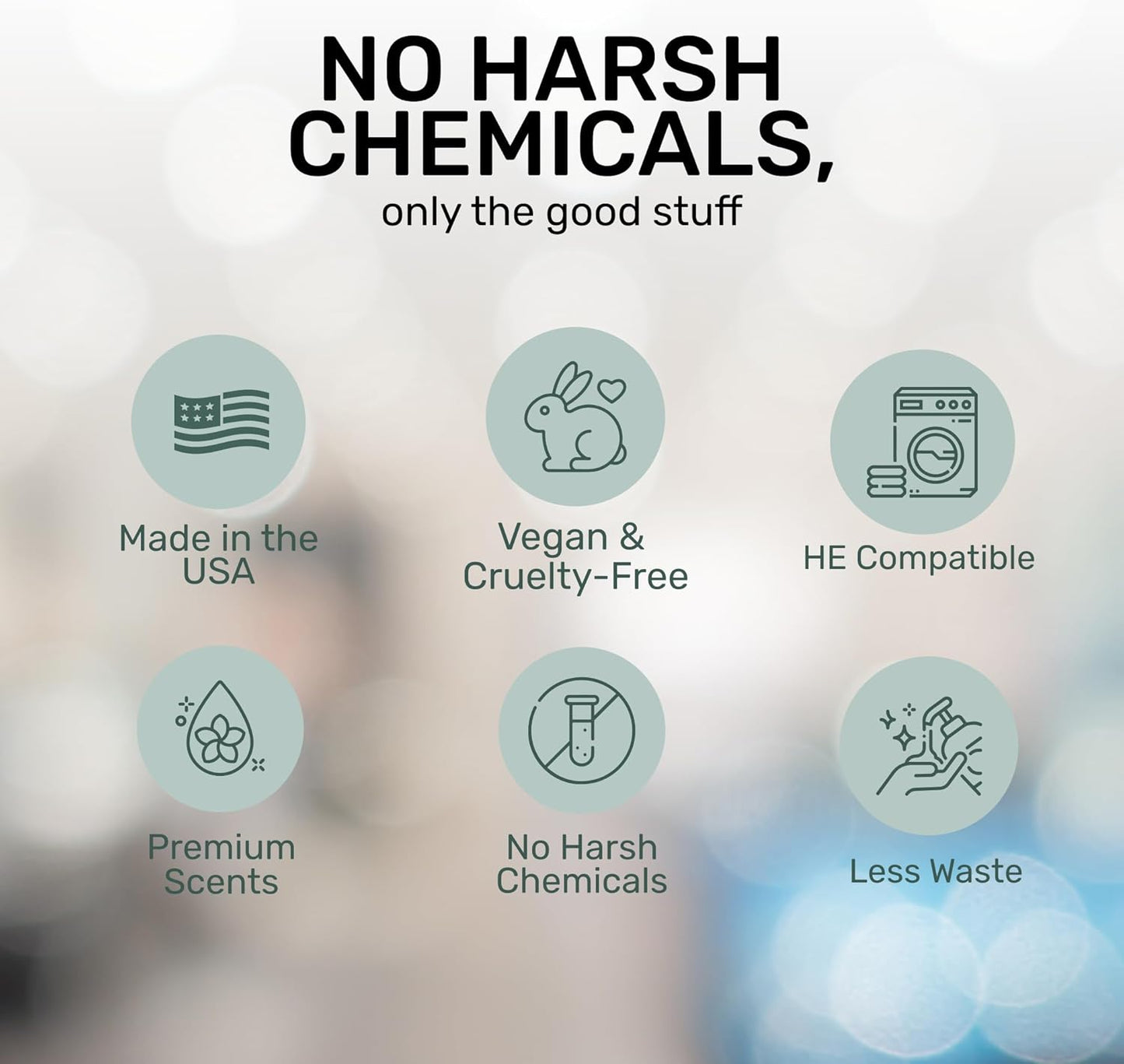 FREY Concentrated Liquid Laundry Detergent | Formulated for Sensitive Skin & HE Washers | Removes Stains Effectively | 50 Loads per Bottle (1-pack Cedar Grove)