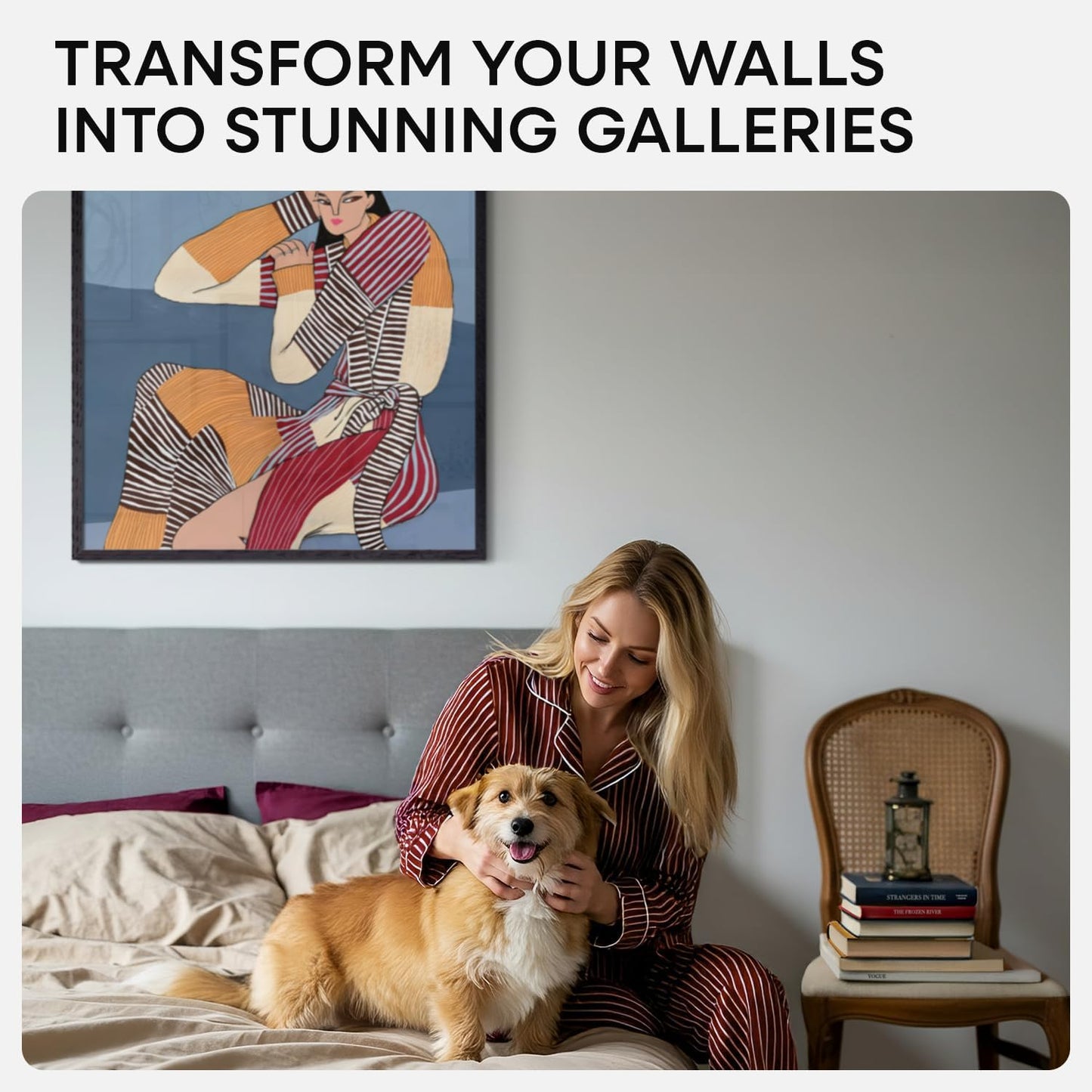 Homeforia 20x20 Black Wood Frame, High End Oak 20 x 20 Square Picture Frames with Mat 16 by 16 inches Photo, 20by20 Black Wooden Poster Frames Matted to 16x16 Print, Tempered Glass, Wall Kit, Set of 1