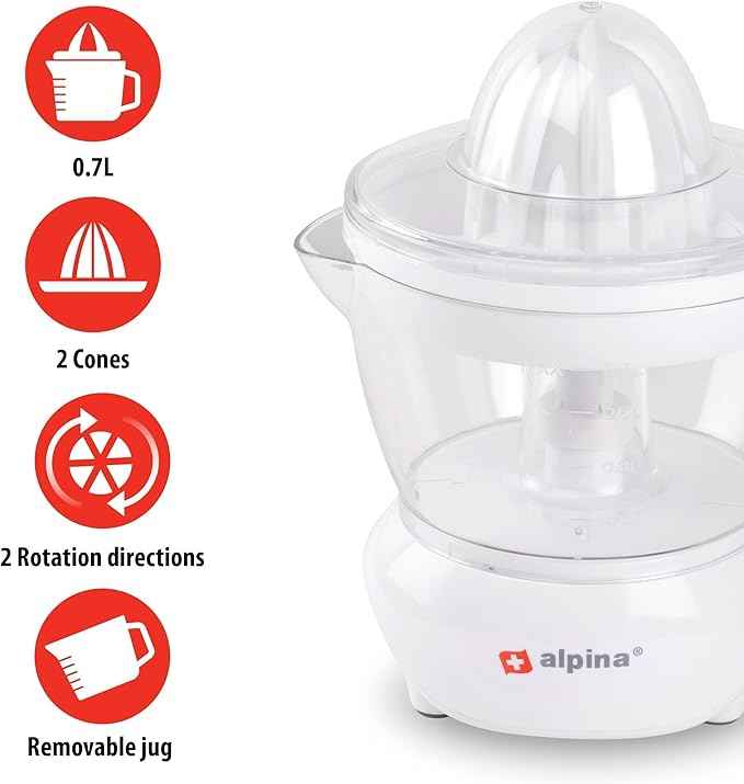 Alpina Electric Citrus Juicer, 700ml, 25W