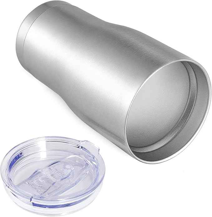 VEGOND 20oz Tumbler Stainless Steel Tumbler Cup with Lid And Straw Vacuum Insulated Double Wall Travel Coffee Mug(Stainless 12 Pack)