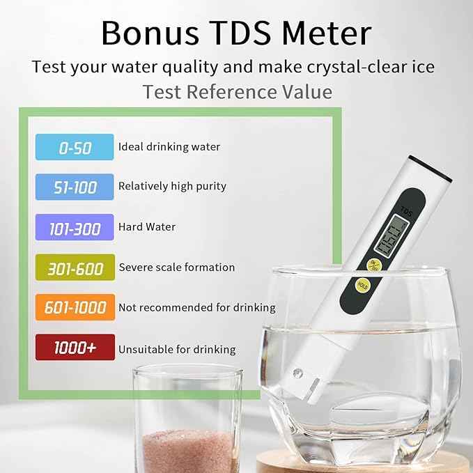 ecozy Nugget Ice Maker Countertop, 40Lbs/24H Chewable Pebble Ice, One-Touch Timer Control, Self-Cleaning Sonic Ice Machine with TDS Water Tester, Pull-Out Ice Basket, Compact for Home Kitchen Office