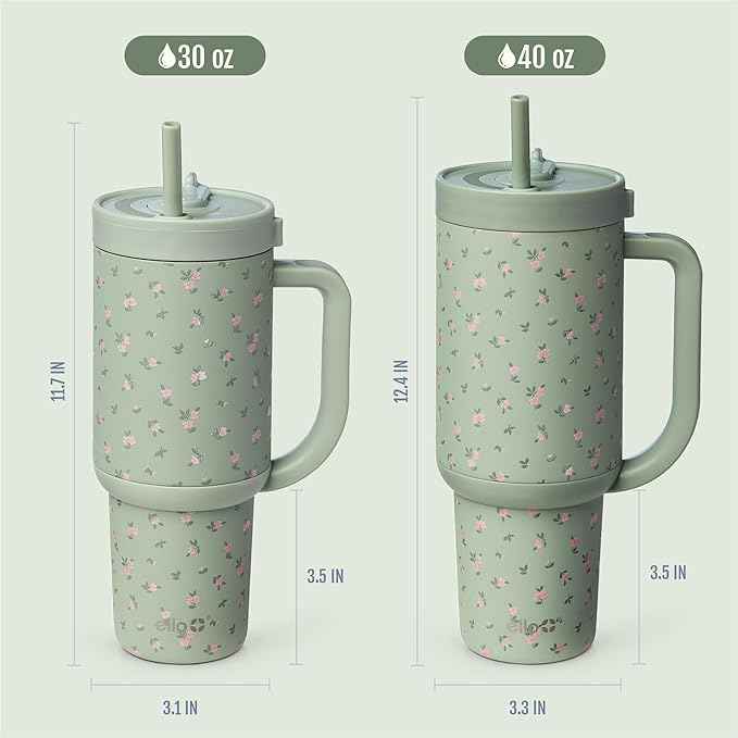 Ello Oasis 30oz Stainless Steel Tumbler - Full Bloom