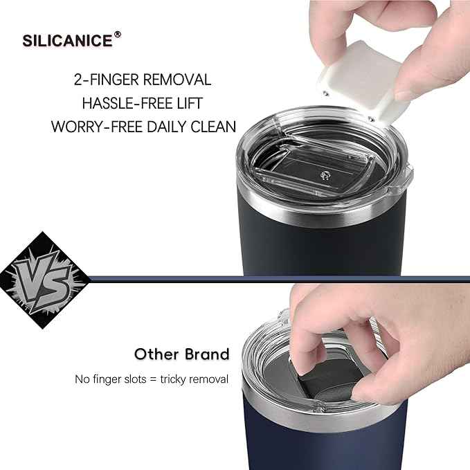 Coffee Tumbler 20 oz, Double Wall Stainless Steel Travel Coffee Mug with Removable Slider Lid, BPA Free, Car Cup Holder Compatible - Gym/Office/Travel/Home -Tropical Teal