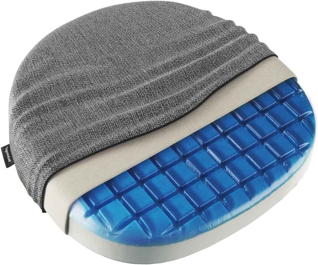 Technogel Pebble Cooling Gel Seat Cushion – Ergonomic Support for Office Chair, Car, Airplane – Sciatica, Hip & Coccyx Pain Relief for Long Sitting, Office Workers, Drivers, Gamers, Wheelchair Users