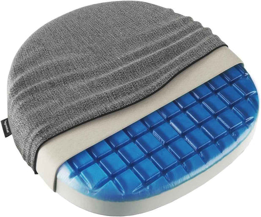 Technogel Pebble Cooling Gel Seat Cushion – Ergonomic Support for Office Chair, Car, Airplane – Sciatica, Hip & Coccyx Pain Relief for Long Sitting, Office Workers, Drivers, Gamers, Wheelchair Users