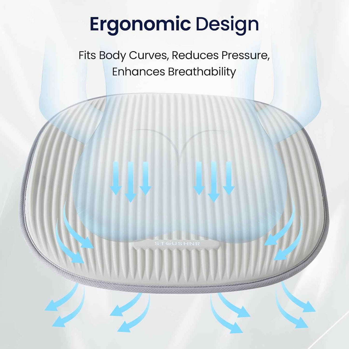 Gel Seat Cushion for Long Sitting,3-Second Cooling Pressure Relief Pillow for Car Seat & Office Chair,Back,Tailbone,Coccyx Comfort Support Seat Pad (Green)