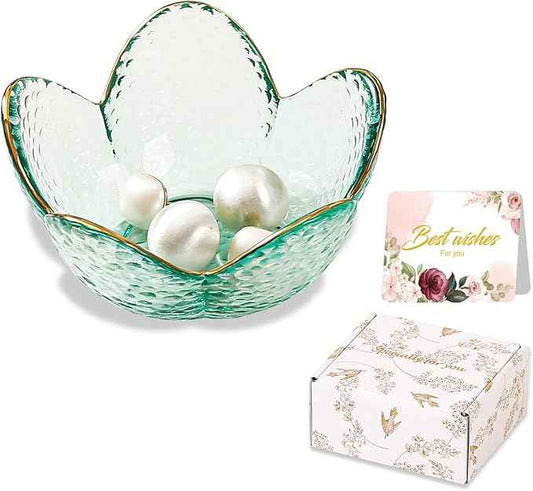 Binoster Friendship Gifts For Women Jewelry Dish Glass Ring Dish Jewelry Tray Cute Vanity Organizer Room Decor Jewellery Tray Trinket Dish Cute Bedroom Decor Christmas House Warming Gifts for women