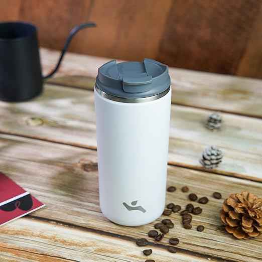 Konokyo Tumbler with Lid, 16 oz Travel Coffee Mug Double Wall Vacuum Stainless Steel Thermal Metal Cup Insulated Water Bottle,Beige
