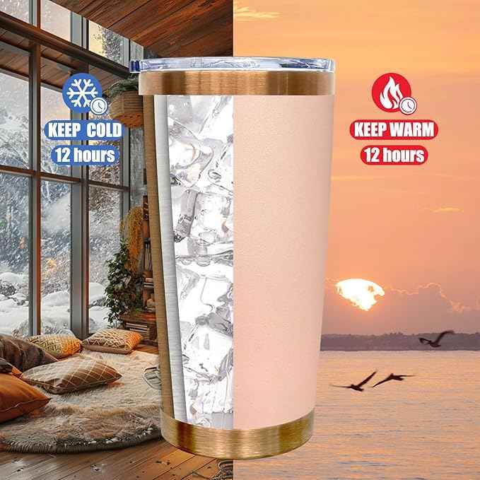 20 oz Tumbler Bulk 4 Pack Stainless Steel Tumblers with Lids and Straws, Double Wall Vacuum Insulated Travel Coffee Mug for Laser Engrave, Powder Coated Cups for Hot and Cold Drinks (Mixed C,4 pack)