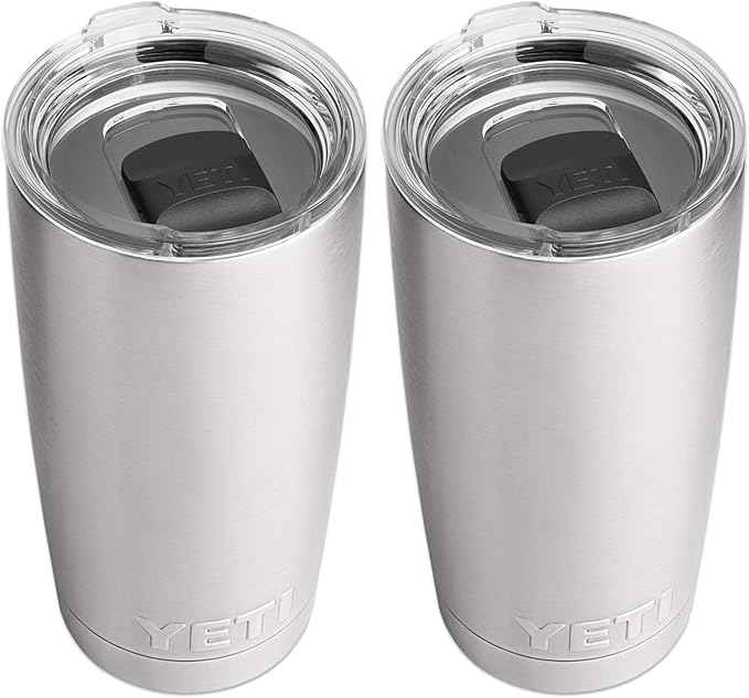 YETI Rambler 20 oz Stainless Steel Vacuum Insulated Tumbler w/MagSlider Lid