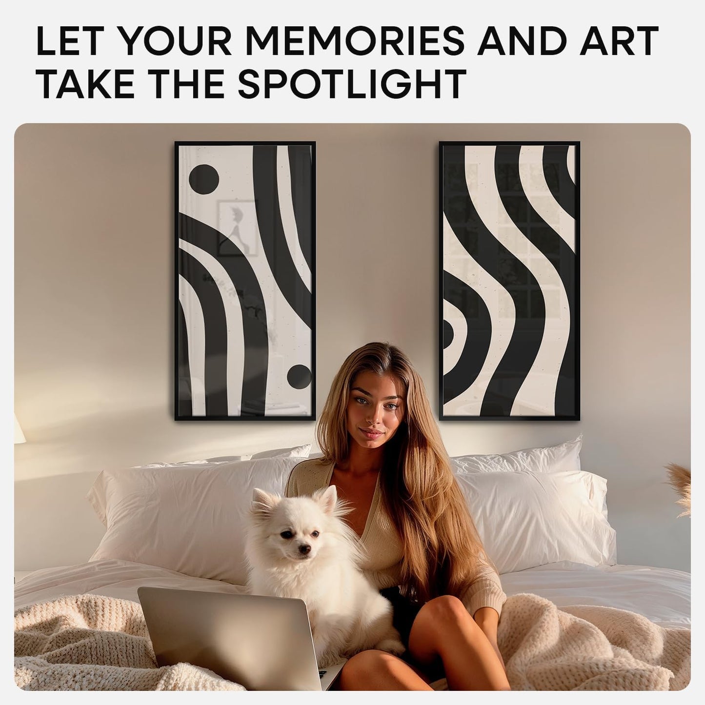 Homeforia 11x22 Black Newspaper Frame, High End Metal 11 x 22 Picture Frame without Mat, 22x11 Thin Black Poster Frames for Wall, 11by22 inches Display Photo Frames, Tempered Glass, Wall Kit, Set of 1