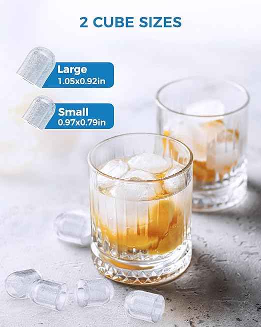 COWSAR Ice Maker Countertop, Portable Ice Machine with Self-Cleaning, 26.5 lbs/24Hrs, 8 Ice Cubes in 6 Mins, Ice Basket and Scoop, Ideal for Home, Kitchen, Bar, Camping