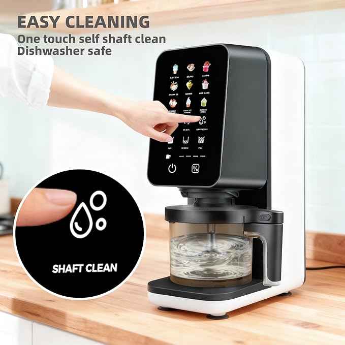 12 In 1 Ice Cream Machine, Electric Soft Serve Ice cream maker machine for Home & Office, Gelato, Slushie, Italian Ice, Sorbet, Milk Shake, FrozenYogurt, Light Ice Cream, Soft Serve Ice Cream Machine