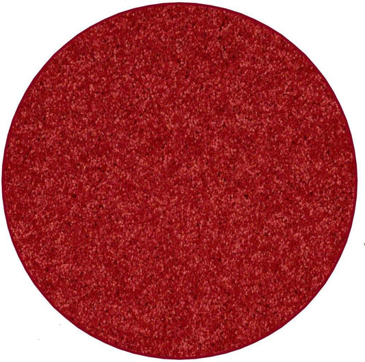 KOECKRITZ Soft and Colorful Kids Classroom Area Rugs (Passes Flammability Pill Test) Many Sizes and Bright Colors to Select from (12' Round, Fire Engine)