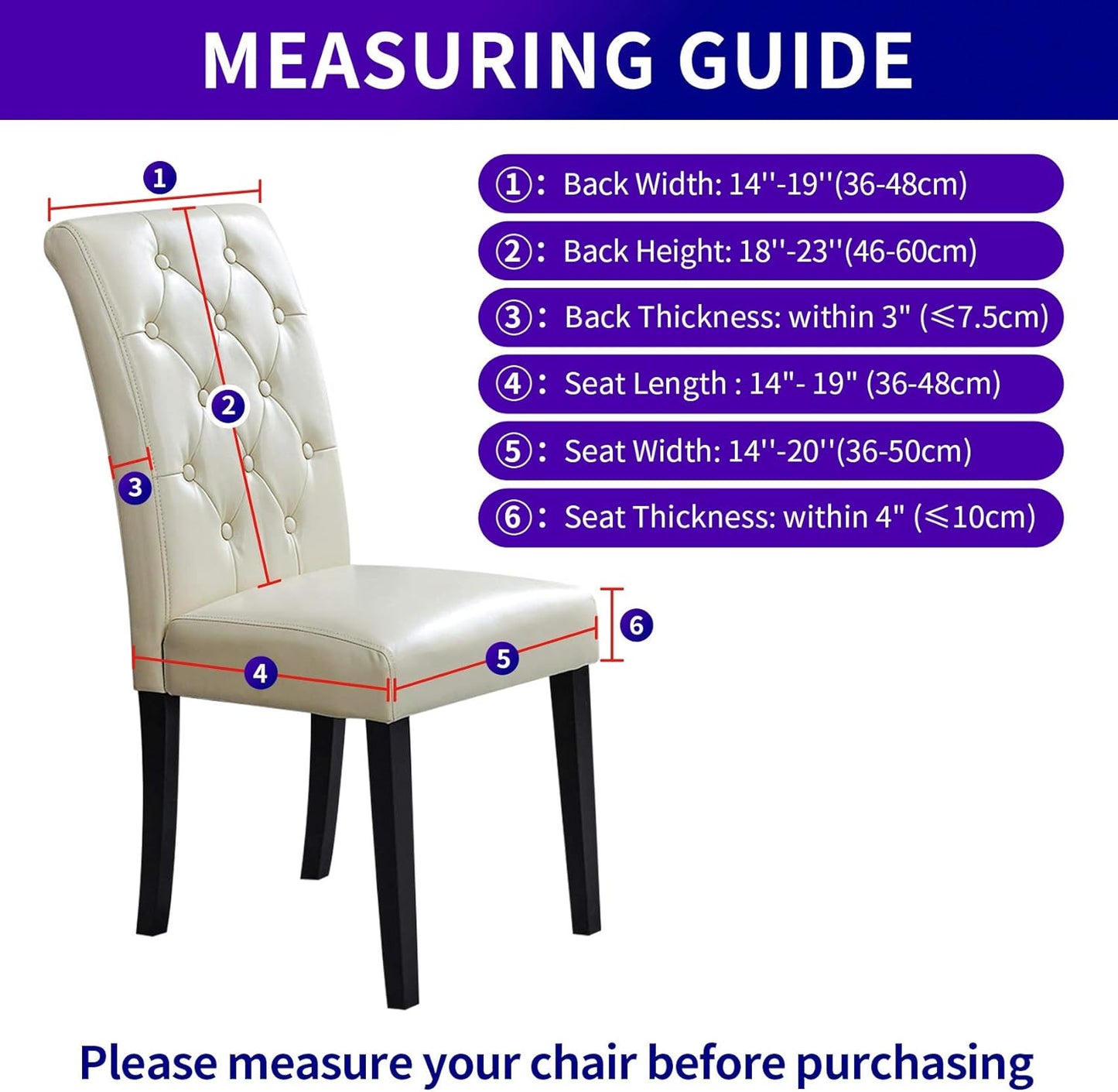 Howhic Stretch Chair Covers for Dining Room Set of 4, Removable Washable Dining Room Chair Covers, Dining Chair Slipcovers Seat Protector, Great for Home and Banquet Decoration (Turquoise, 4 Pack)