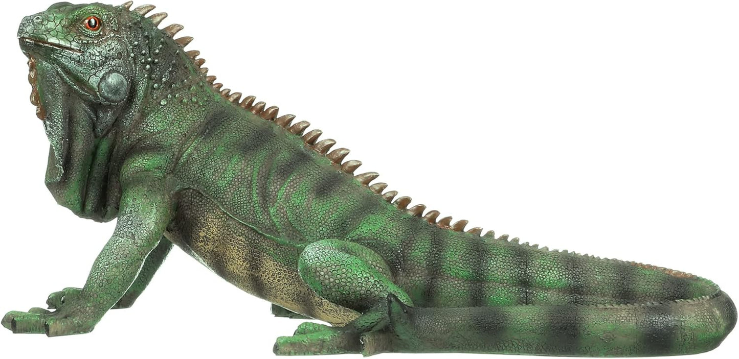 Design Toscano Iggy The Iguana Indoor/Outdoor Garden Statue, Large, 22 Inch Long, Cast Stone Resin, Full Color Finish