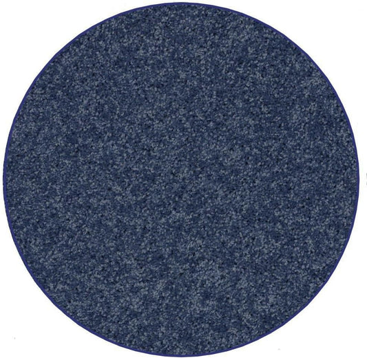 KOECKRITZ Soft and Colorful Kids Classroom Area Rugs (Passes Flammability Pill Test) Many Sizes and Bright Colors to Select from (5' Round, Navy)