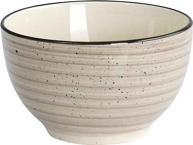 Elama Gia 24 Piece Stoneware Dinnerware Set (Cream)