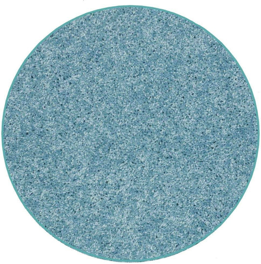 KOECKRITZ Soft and Colorful Kids Classroom Area Rugs (Passes Flammability Pill Test) Many Sizes and Bright Colors to Select from (4' Round, Surf)