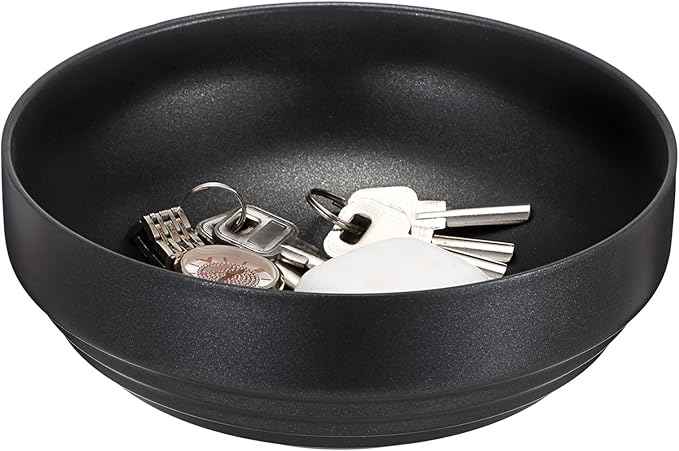 Key Holder Bowl for Entryway Table Round Catchall Bowl for Coin Fruit Holder Decorative Serving Bowl for Coffee Table Kitchen Counter, 7.4 Inches