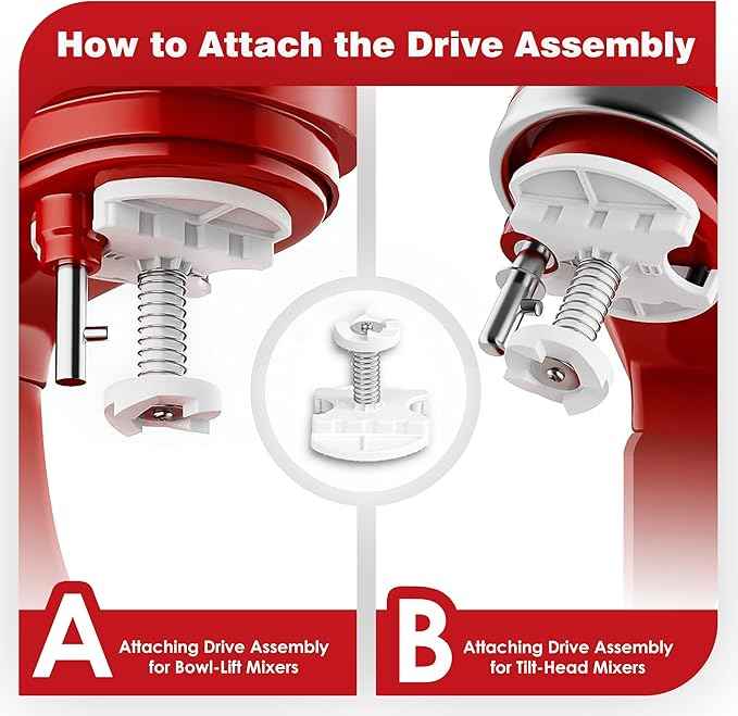 Ice Cream Maker Attachment for KitchenAid, Fits KitchenAid 4.5/5QT & 6QT Mixers, Frozen Ice Cream & Sorbet Gelato Maker, 2 Quart, White
