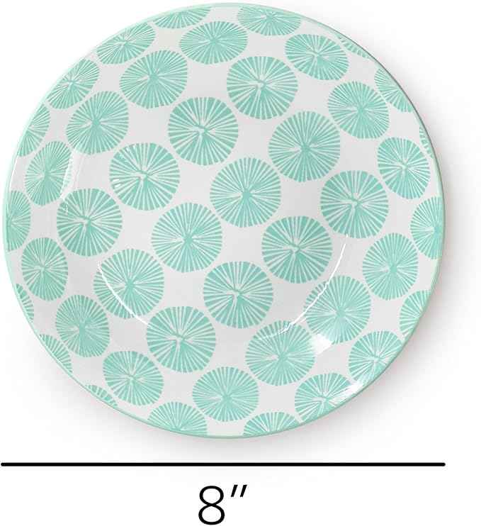 Elama Giovanna 6 Piece Assorted Design Porcelain Multi-Color Graphic Bowl Set, Tableware, Serveware, Dinnerware Set, Bowl Set (6 Piece)