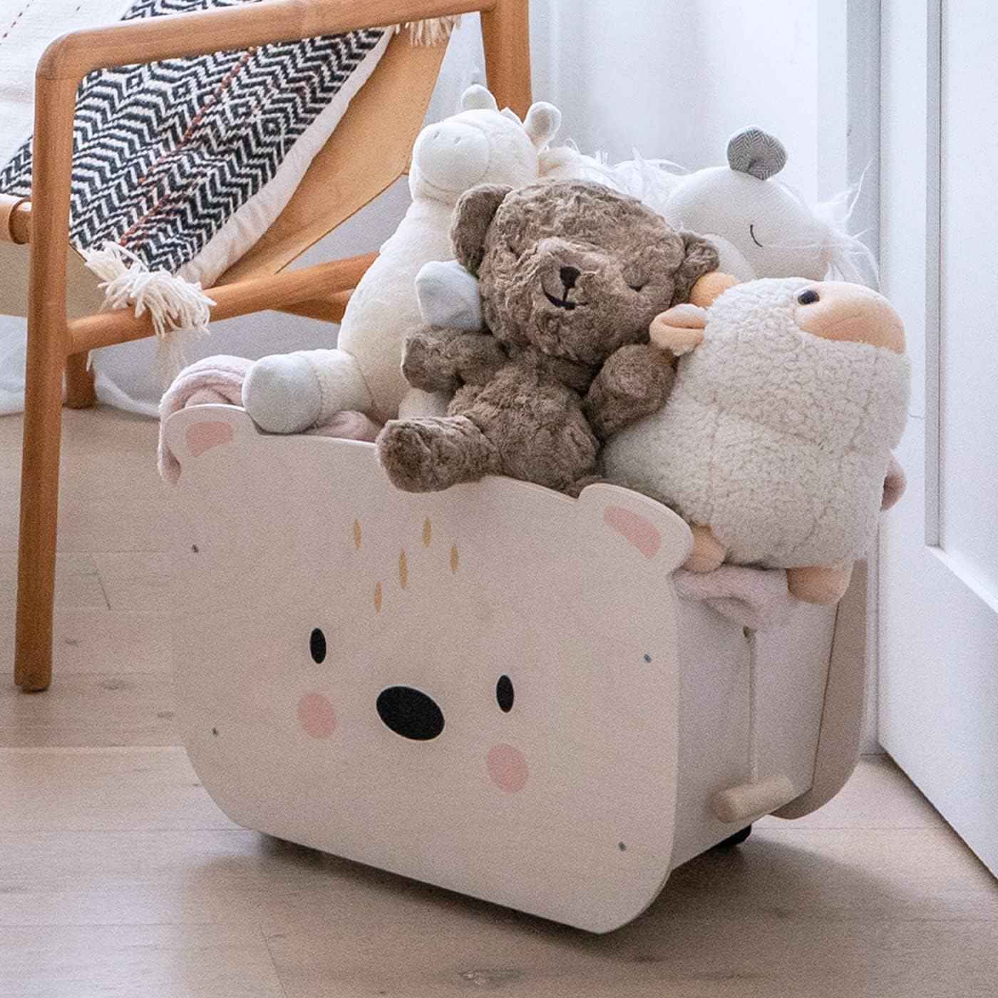 SNOObear White Noise Machine - Cry-Activated Plush Baby Sleep Soother - Cocoa Plush