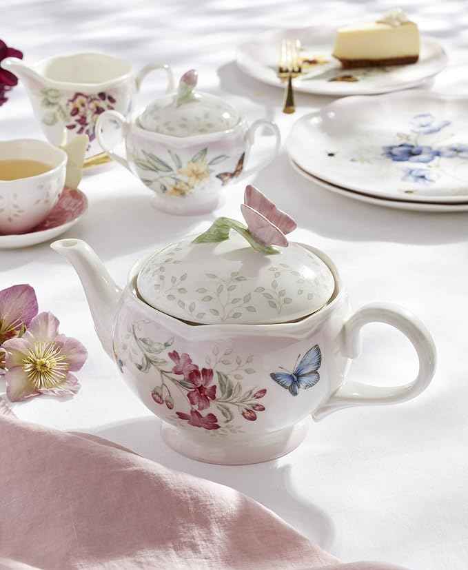 Lenox 897102 Butterfly Meadow Pink Ombre 5-Piece Tea Set