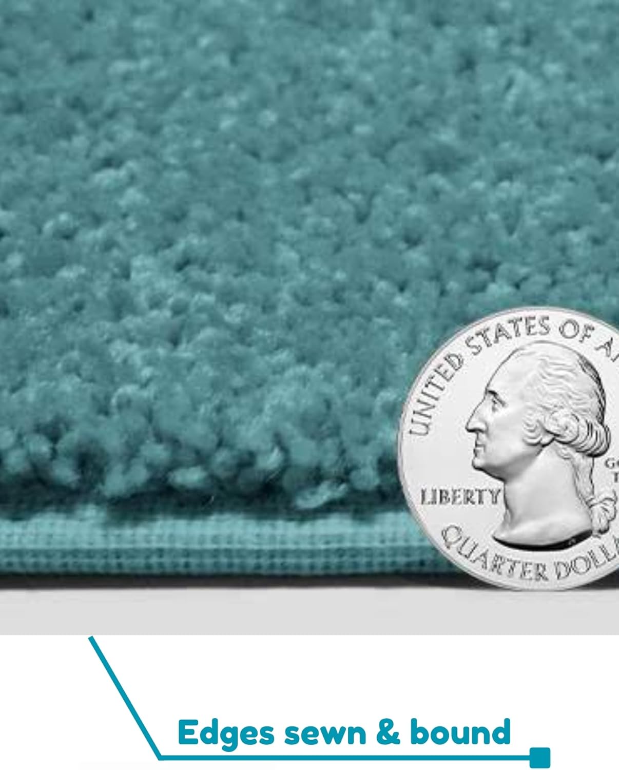 KOECKRITZ Soft and Colorful Kids Classroom Area Rugs (Passes Flammability Pill Test) Many Sizes and Bright Colors to Select from (12' x 12', Surf)