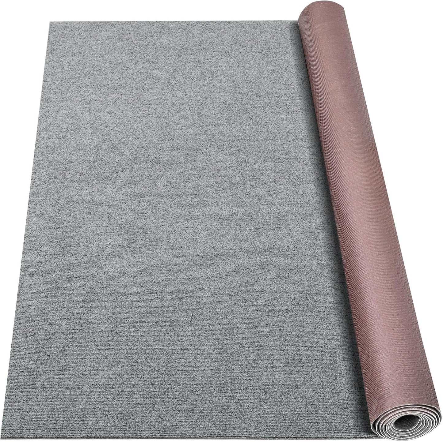 Marine Carpet,6 FT x 23 FT Smoke Gray Indoor Outdoor Carpet 0.2" Thick Boat Carpet with Water-Proof TPE Backing, Non-Slide Outdoor Marine Carpet Roll for Home, Patio, Porch, Deck