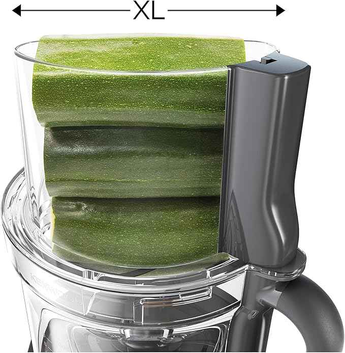 Kenwood MultiPro XL Weigh+ FDM72.990SS Compact Food Processor with Integrated Scale and Timer, 3 Litre Working Container, Variable Speed, XL Filling Tray, 1000 W, Silver