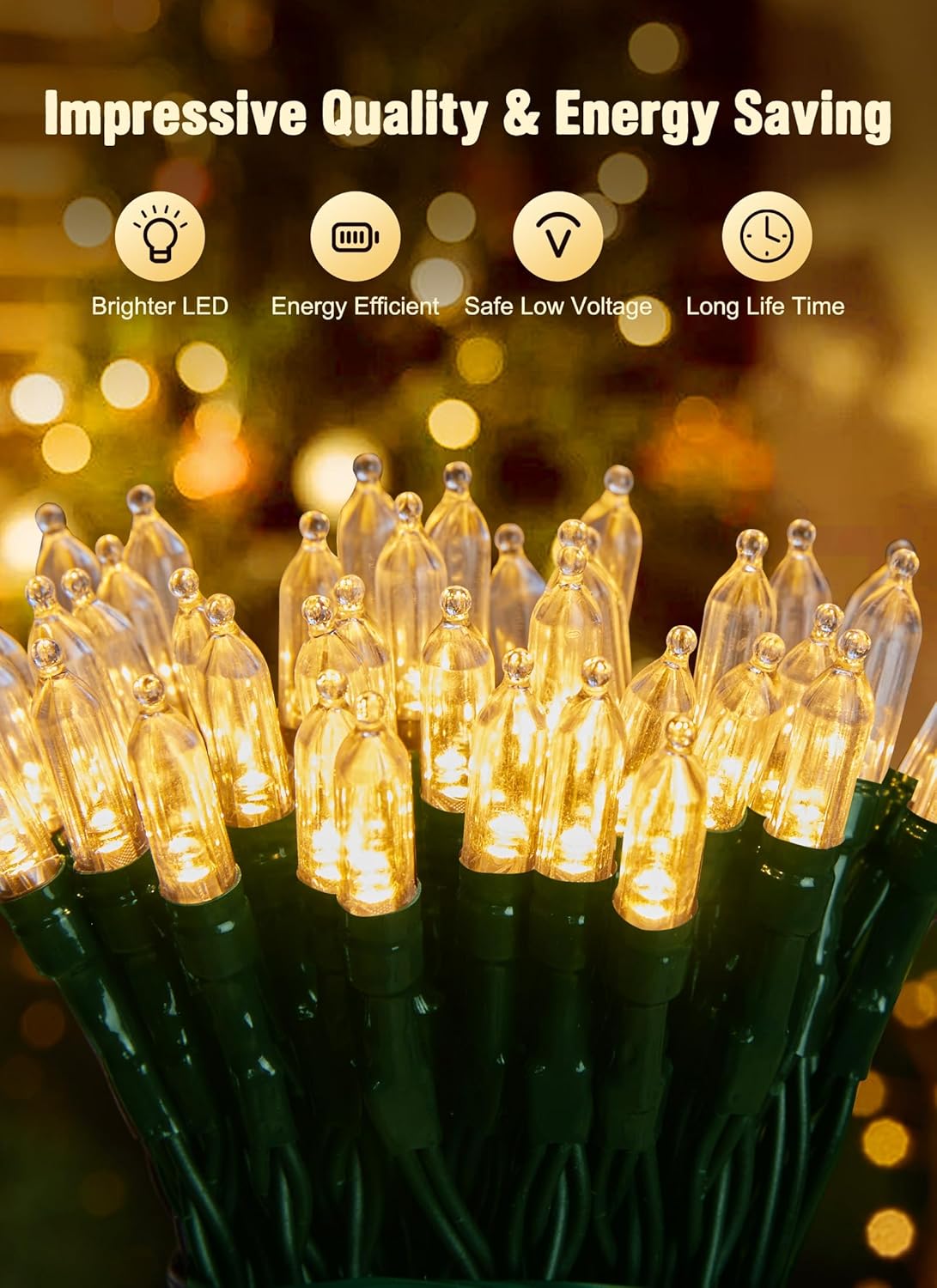 Battery Operated Christmas String Lights, 8ft 20 LED Mini Lights with Timer, Christmas Tree Lights for Indoor Outdoor Bedroom Wedding Party Holiday Xmas Decoration，Warm White（2 Pack）