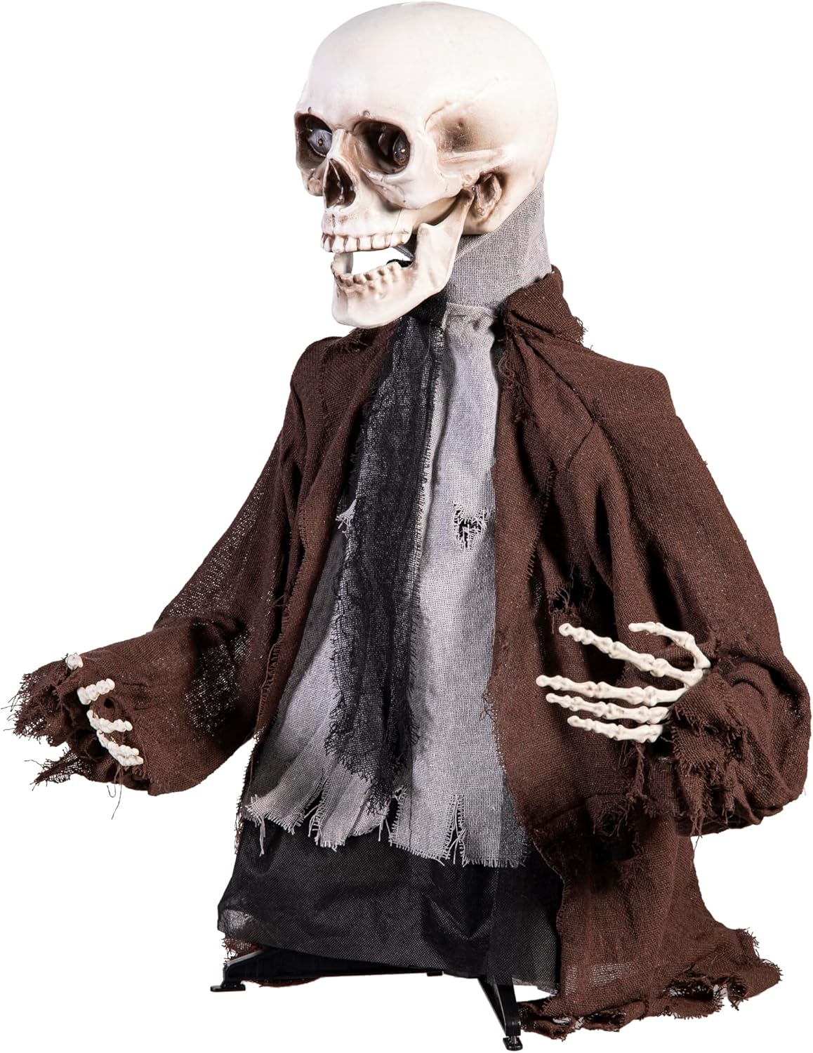 Evergreen Animated Groundbreaker Zombie for Halloween Outdoor Decoration, Sound Activated Zombie with Sporky Sound & Glowing Eyes, Halloween Props for Graveyard Lawn Yard Haunted House Decor