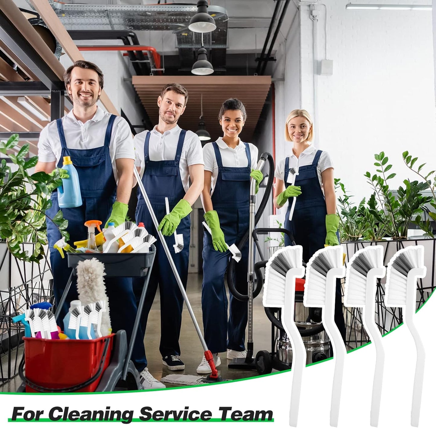 Yinkin 24 Pcs Kitchen Scrub Brush Bulk Sink Bathroom Edge Corner Cleaning Brush Right Angle Mini for Grout Household Dishwasher Tile Lines Window Track Deep Cleaning with Stiff Bristles